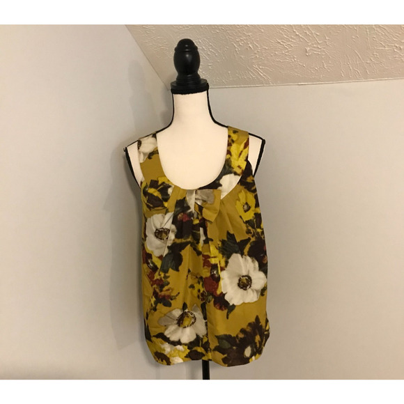 Kate Spade New York Bette Sleeveless Galleria Silk Top - Picture 2 of 11